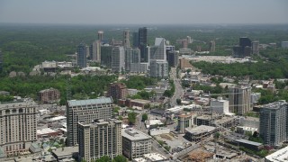 Buckhead, GA Aerial Stock Footage