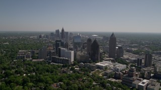 4.8K aerial stock footage of Midtown Atlanta, Georgia Aerial Stock Footage | AX37_023