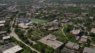 AX37_030 - 4.8K aerial stock footage of Georgia Institute of Technology, Atlanta, Georgia