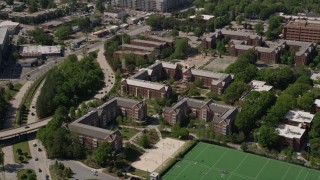 AX37_031 - 4.8K aerial stock footage of Georgia Institute of Technology, Atlanta, Georgia