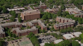 AX37_032 - 4.8K aerial stock footage of Georgia Institute of Technology; Atlanta, Georgia