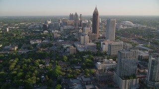 Midtown Atlanta, GA Aerial Stock Footage