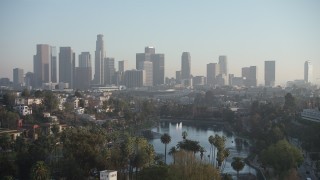 Downtown Los Angeles, CA Aerial Stock Footage