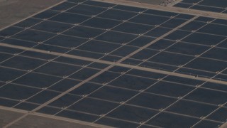 4K aerial stock footage Panels at Topaz Solar Farm in the Carrizo Plain, California Aerial Stock Footage | AX70_065