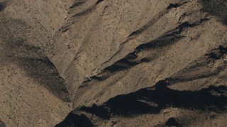 4K aerial stock footage A bird's eye of mountain slopes in the Los Padres National Forest, California Aerial Stock Footage | AX70_197