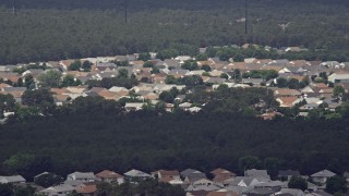 5.1K aerial stock footage of the rooftops of homes in Toms River, New Jersey Aerial Stock Footage | AX71_111