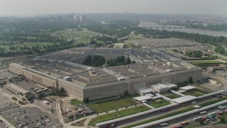 Government Buildings Aerial Stock Footage