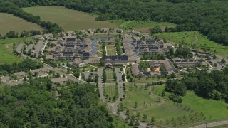 4.8K aerial stock footage of a retirement community in Skillman, New Jersey Aerial Stock Footage | AX83_003