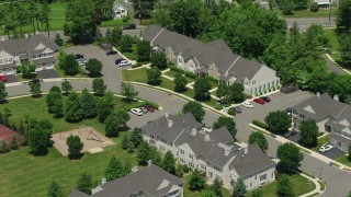 Town Houses Aerial Stock Photos