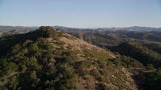 5K aerial stock footage of approaching a mountain peak in San Luis Obispo County, California Aerial Stock Footage | AXSF17_012