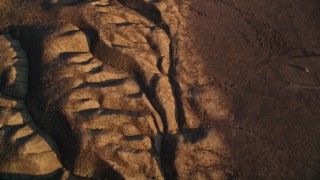 AXSF17_050 - 5K aerial stock footage tilt up the San Andreas Fault in San Luis Obispo County, California