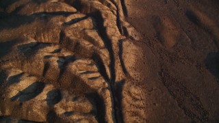 AXSF17_051 - 5K aerial stock footage tilt up along the San Andreas Fault, San Luis Obispo County, California