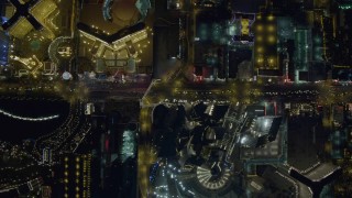 4K aerial stock footage of a bird's eye view of Las Vegas Boulevard, Nevada Night Aerial Stock Footage | DCA03_098