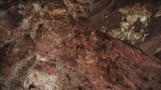 4K aerial stock footage of orbiting a jagged slope in the Hiller Mountains; Nevada Aerial Stock Footage | DCA04_072