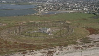 4K aerial stock footage orbit building at military complex, Chula Vista, California Aerial Stock Footage | DCA08_032