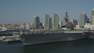 Naval Ships and Vessels Aerial Stock Footage