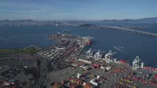 Shipping Ports Aerial Stock Footage