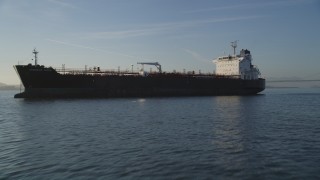 Oil Tankers Aerial Stock Footage