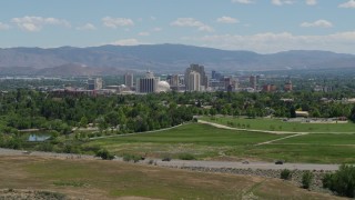 DX0001_004_001 - 5.7K aerial stock footage of the city skyline in Reno, Nevada