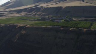 5.7K aerial stock footage of the Maryhill Winery and amphitheater in Goldendale, Washington Aerial Stock Footage | DX0001_019_033