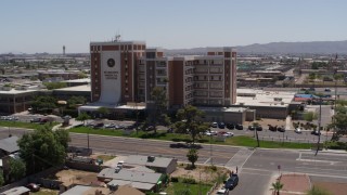 5.7K aerial stock footage of orbiting a hospital complex in Phoenix, Arizona Aerial Stock Footage | DX0002_140_020