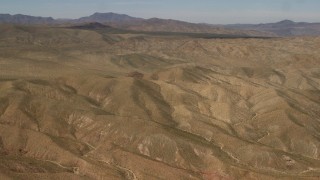 4K aerial stock footage flyby the Rodman Mountains in the Mojave Desert, San Bernardino County, California Aerial Stock Footage | FG0001_000100