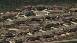 4K aerial stock footage of large tract homes in Rancho Cucamonga, California Aerial Stock Footage | FG0001_000142