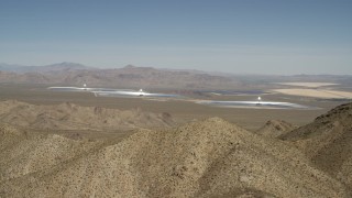 4K aerial stock footage of the Ivanpah Solar Electric Generating System in California Aerial Stock Footage | FG0001_000168