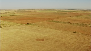 HD stock footage aerial video pass fields in a vast farm area in Walters, Oklahoma Aerial Stock Footage | HDA12_087