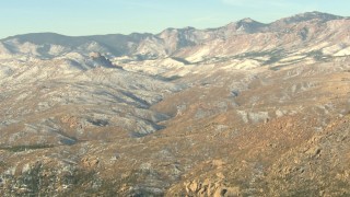 HD stock footage aerial video approach stoney ridges in the Rocky Mountains, Colorado Aerial Stock Footage | HDA13_292