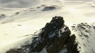 HD stock footage aerial video of an orbit around rock protrusions in the Rocky Mountains, Colorado Aerial Stock Footage | HDA13_359_01