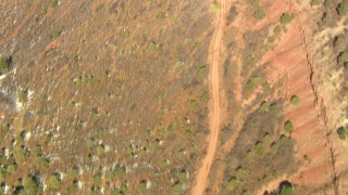 HD stock footage aerial video of a mountain road in the Rocky Mountains, Colorado Aerial Stock Footage | HDA13_381_01