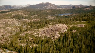 Sierra Nevada Mountains, CA Aerial Stock Footage