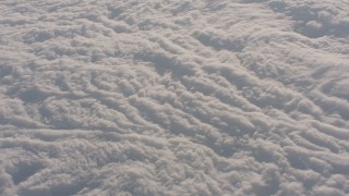 WA002_021 - 4K stock footage aerial video tilt to a bird's eye view of clouds over the Central Valley, California