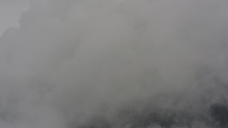 4K stock footage aerial video of flying into a cloud over Washington Aerial Stock Footage | WA004_041