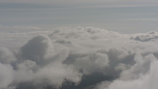 4K stock footage aerial video approach a layer of clouds in Washington Aerial Stock Footage | WA004_044