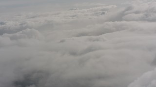 4K stock footage aerial video fly over a cover of clouds in Washington Aerial Stock Footage | WA004_045