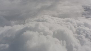 4K stock footage aerial video fly over cloud cover above Washington Aerial Stock Footage | WA004_050