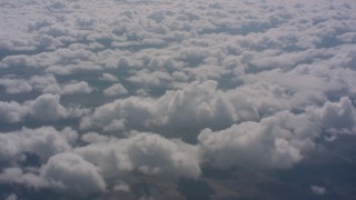 4K stock footage aerial video flyby clouds over farmland in Southern California Aerial Stock Footage | WA005_017