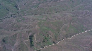 4K stock footage aerial video flying over the Chino Hills in California Aerial Stock Footage | WA007_045