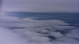 4K stock footage aerial video of flying between cloud layers in Northern California Aerial Stock Footage | WAAF07_C005_0119SQ