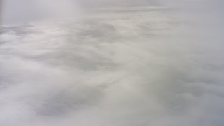 4K stock footage aerial video of a layer of clouds over Northern California Aerial Stock Footage | WAAF07_C074_01192B